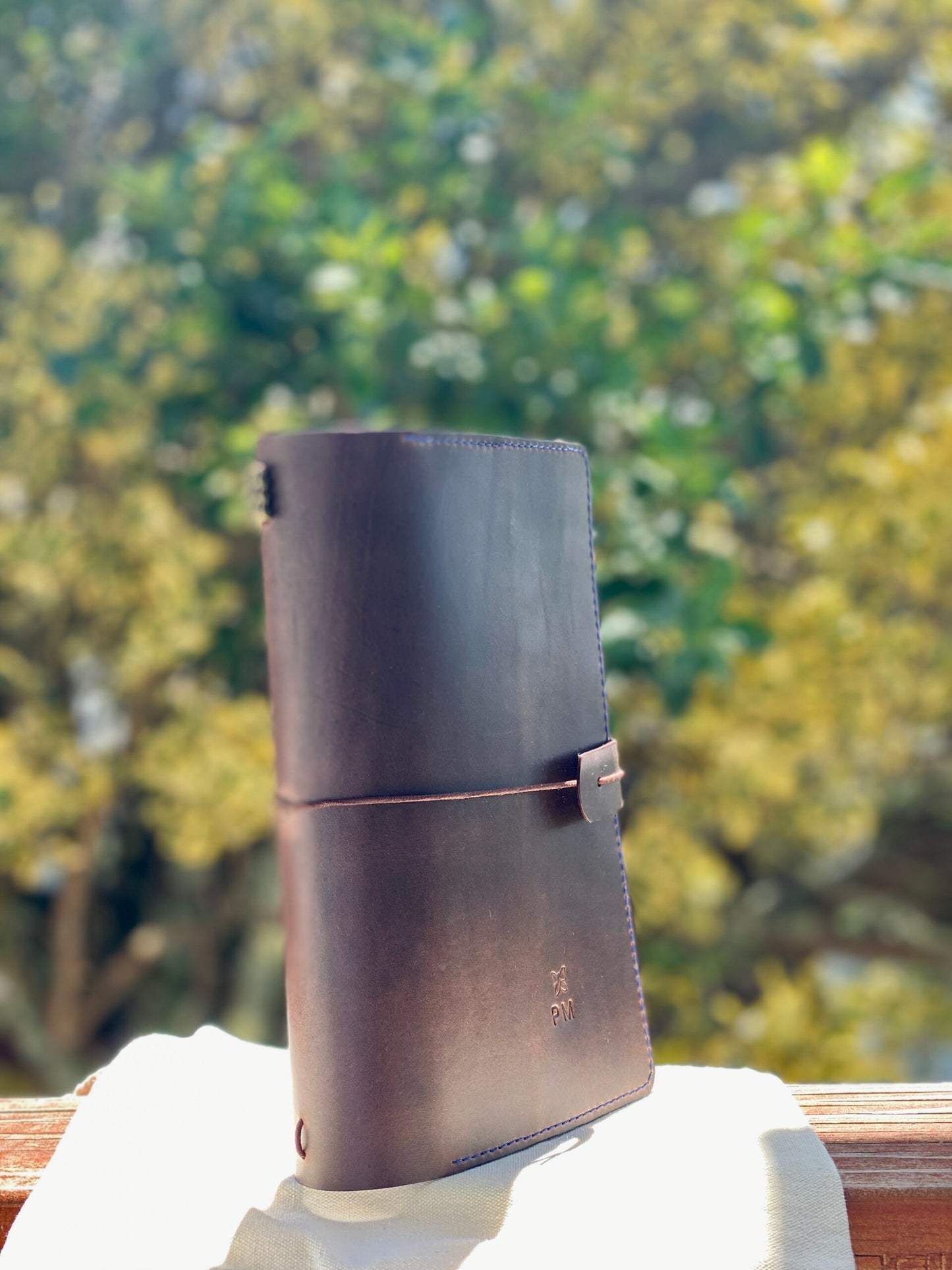 Personalised A5 Leather Journal Cover