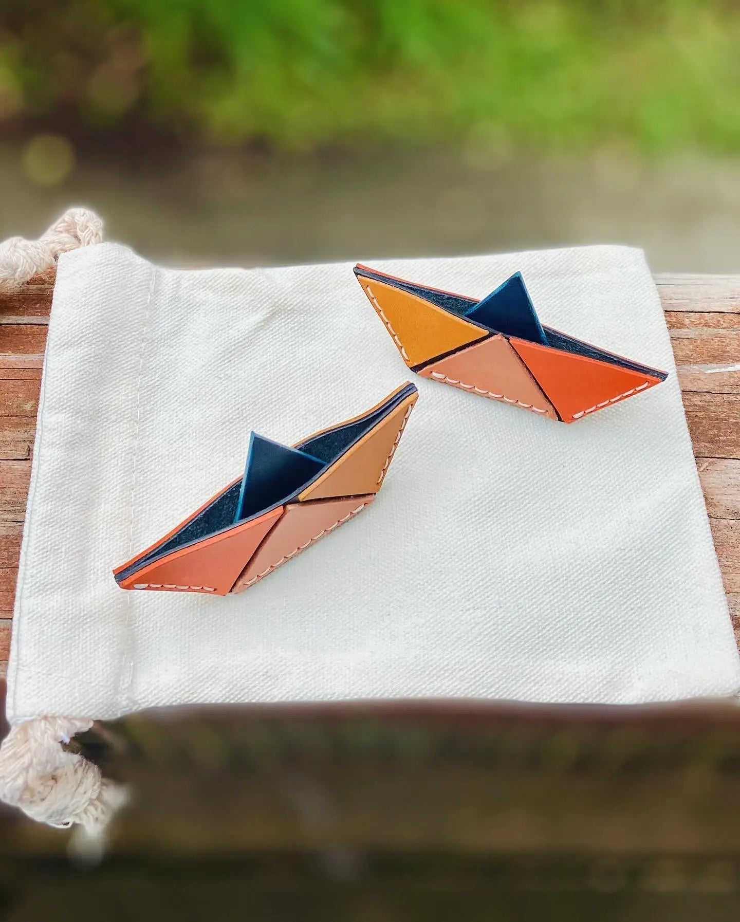 Sailing Dreams Leather Brooch