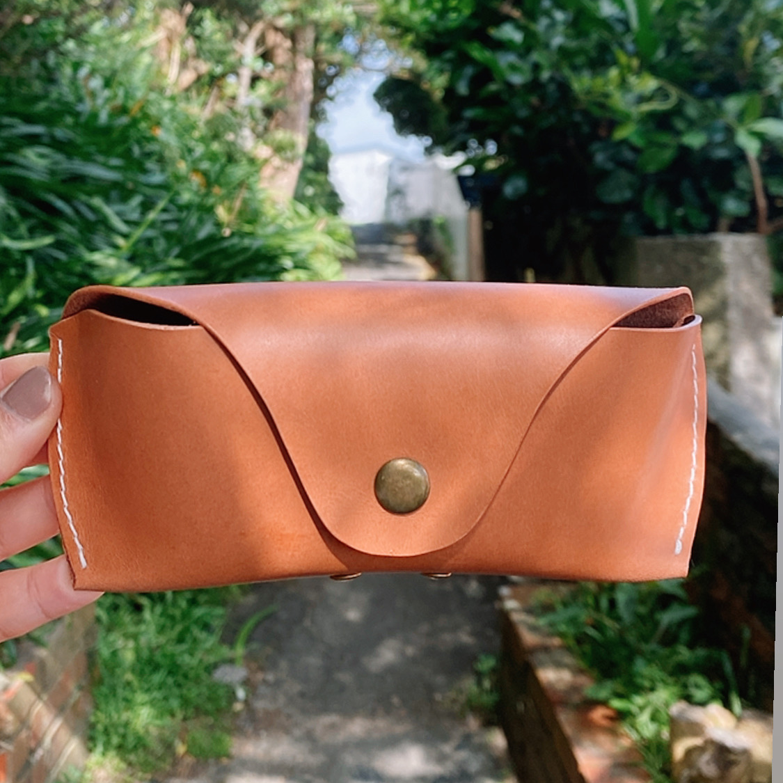 Handcrafted Leather Glasses Case