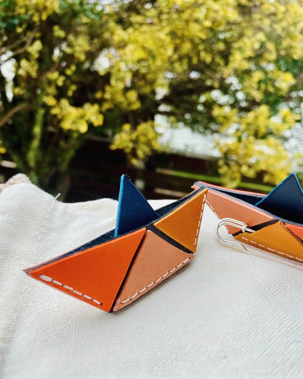 Sailing Dreams Leather Brooch