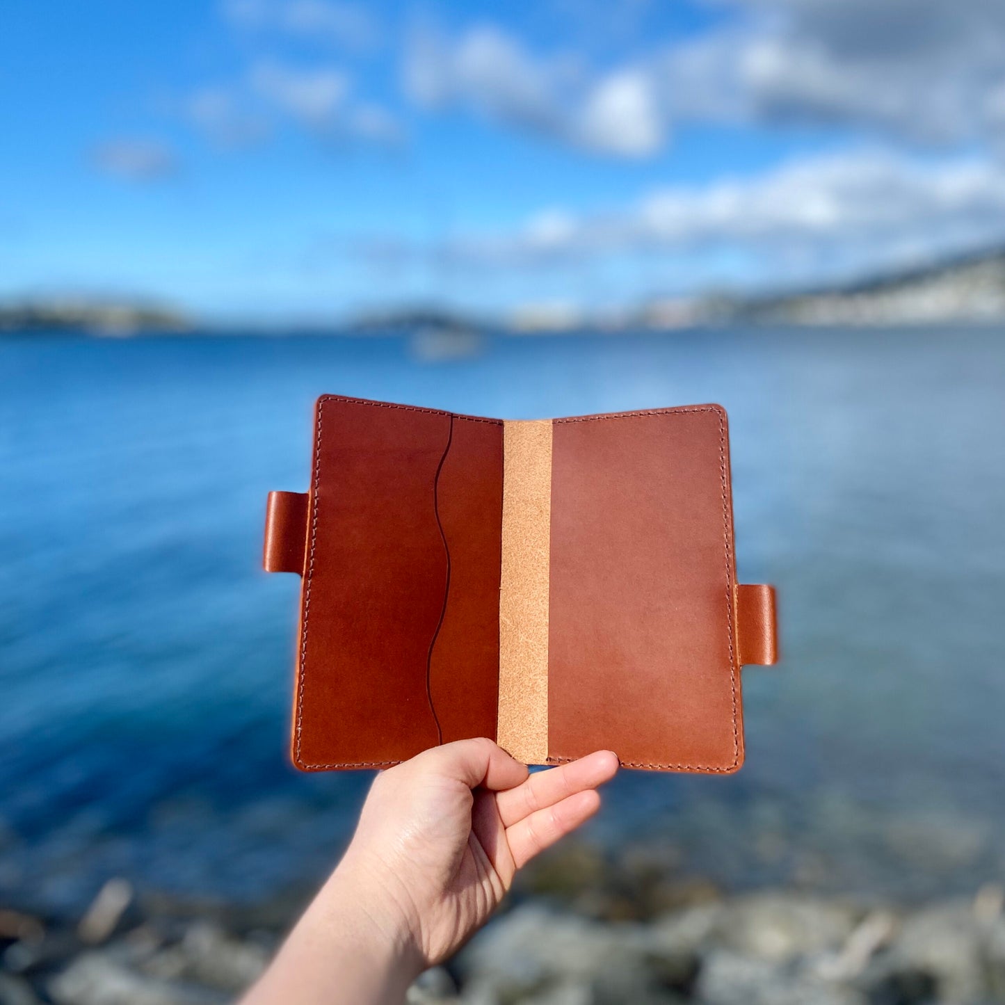 A6 Handcrafted Leather Traveller's Notebook Cover | Passport Case