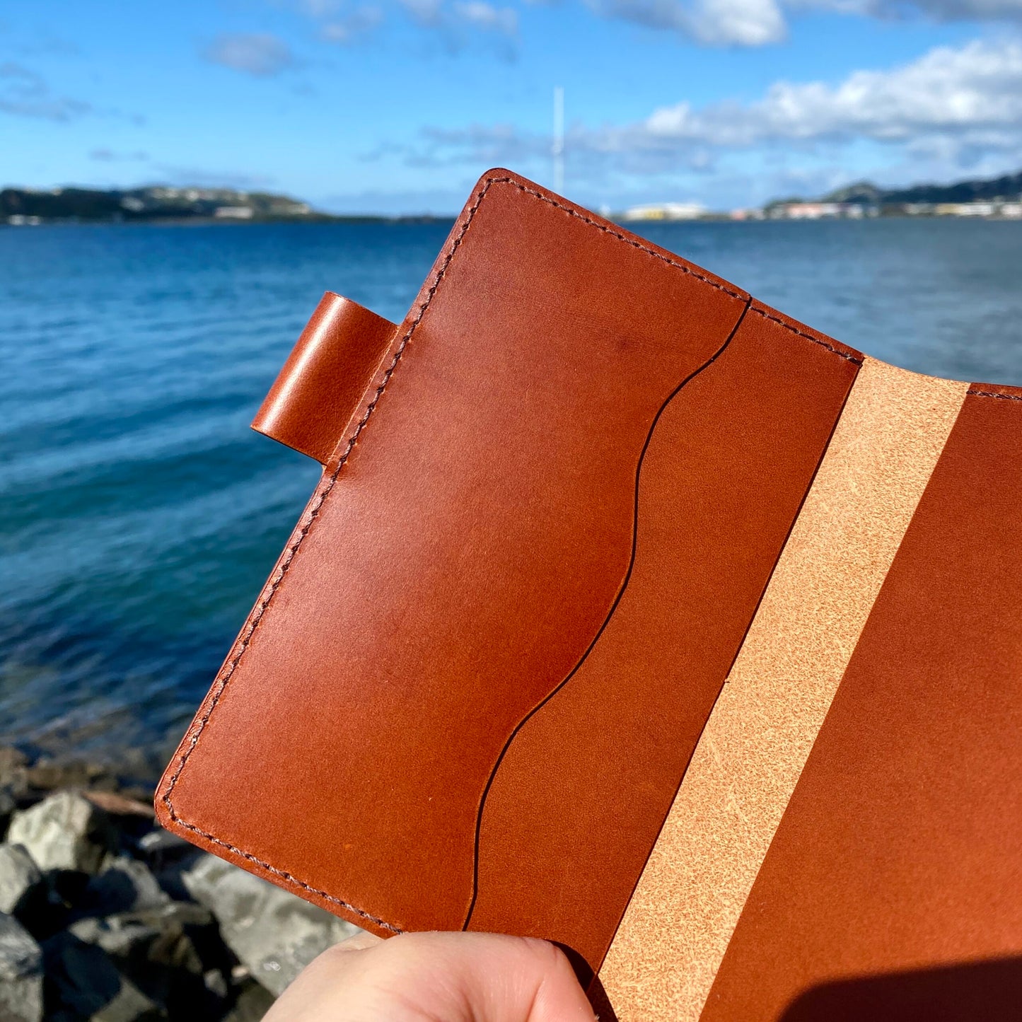 A6 Handcrafted Leather Traveller's Notebook Cover | Passport Case