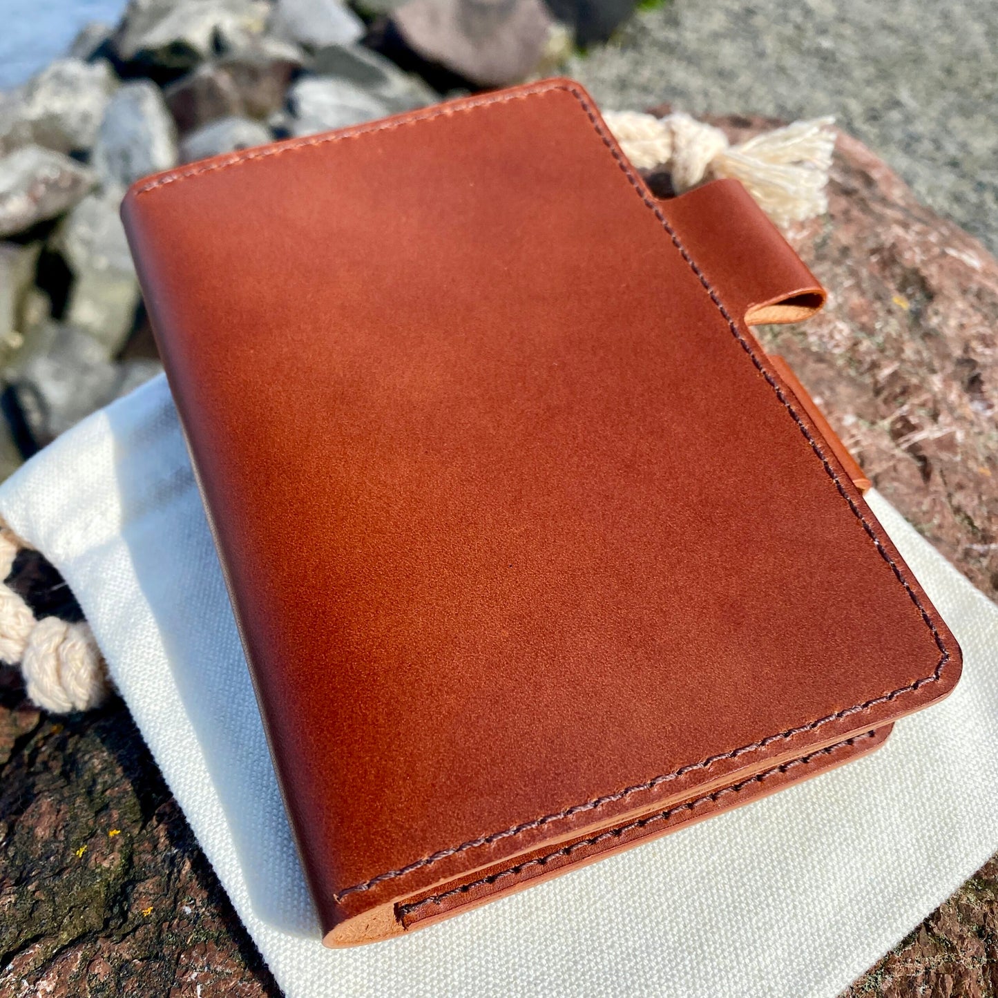 A6 Handcrafted Leather Traveller's Notebook Cover | Passport Case