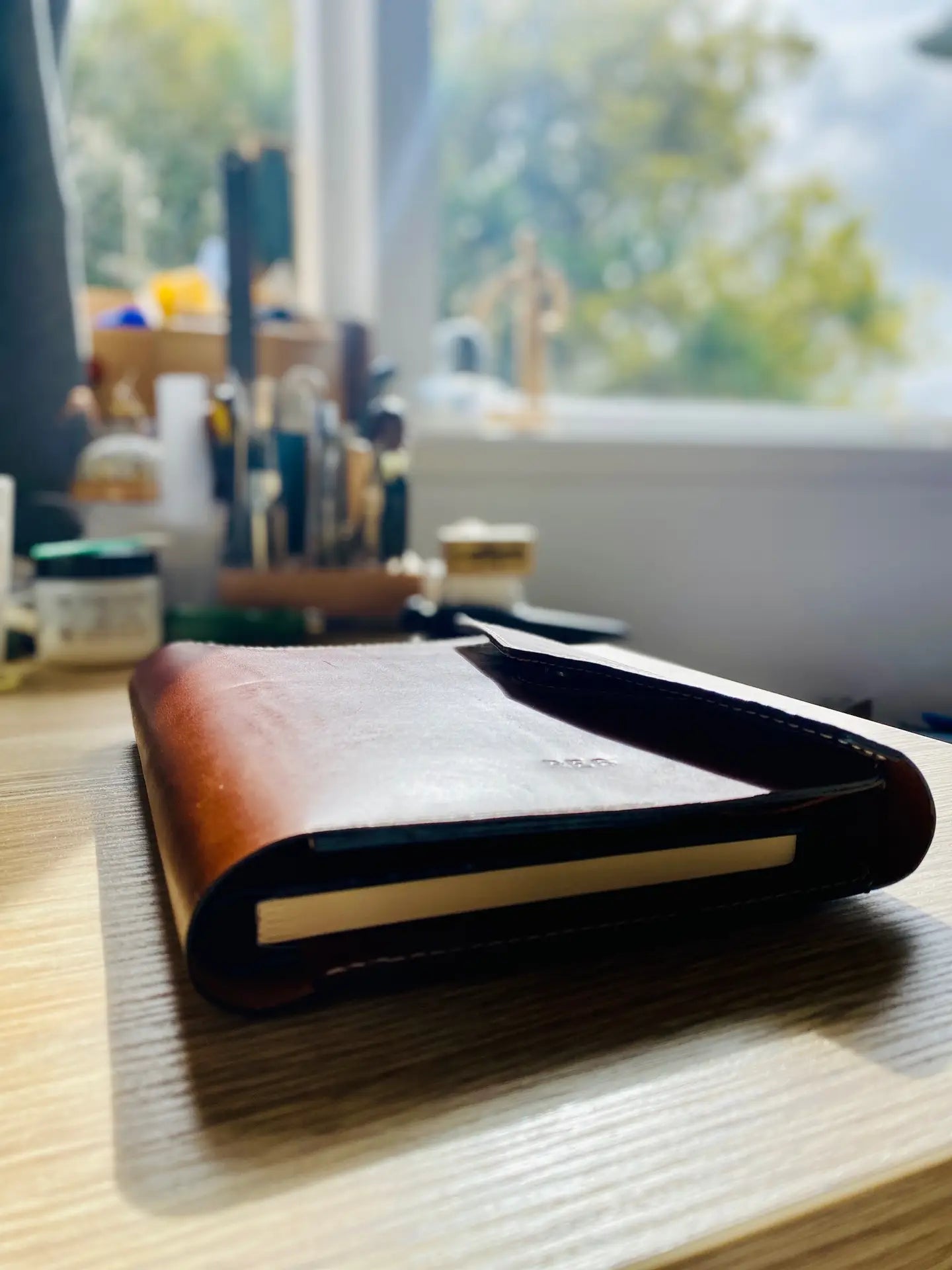 Handcrafted A5 Notebook / Diary / Journal Leather Cover