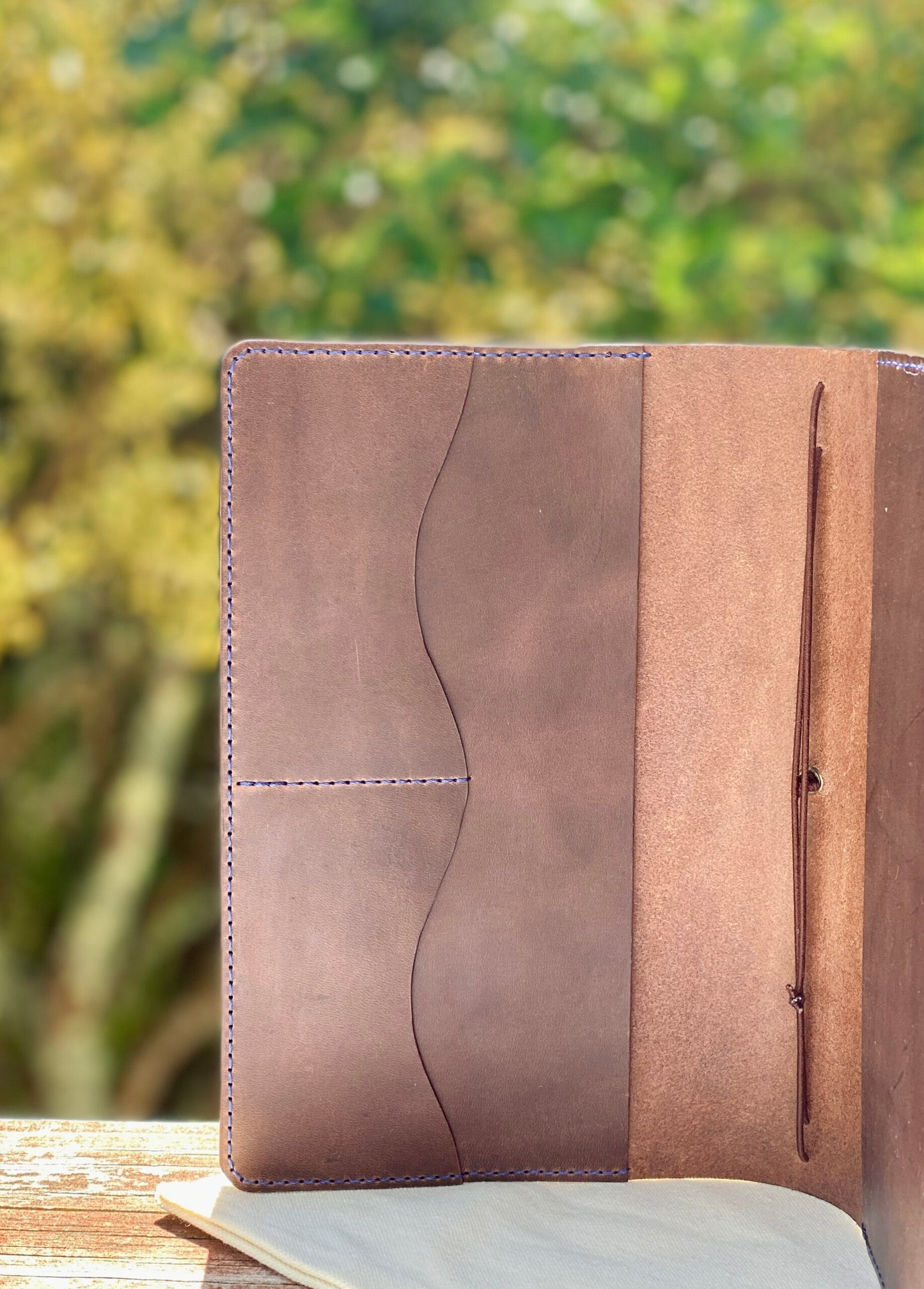 Personalised A5 Leather Journal Cover